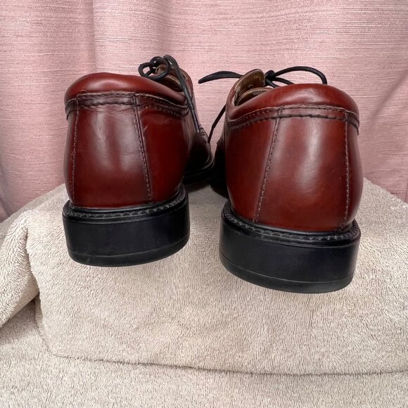 Dockers Mens Burgundy Leather Oxford Shoes Size 10.5M Cap Toe Casual Comfortable - Picture 7 of 16